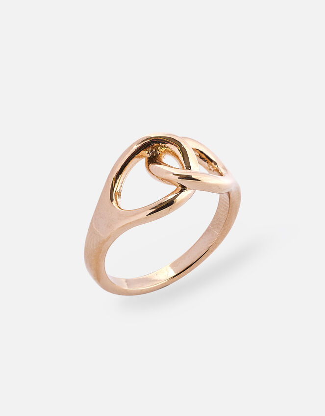 Gold-Plated Heirloom Link Ring, Gold (GOLD), large