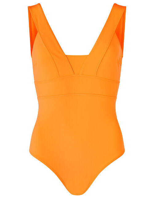 Lexi Plunge Shaping Swimsuit Orange | Swimsuits | Accessorize Global
