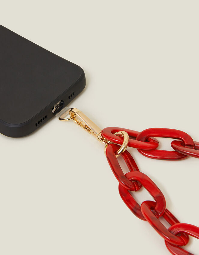 Chunky Resin Chain Phone Wrist Strap, , large