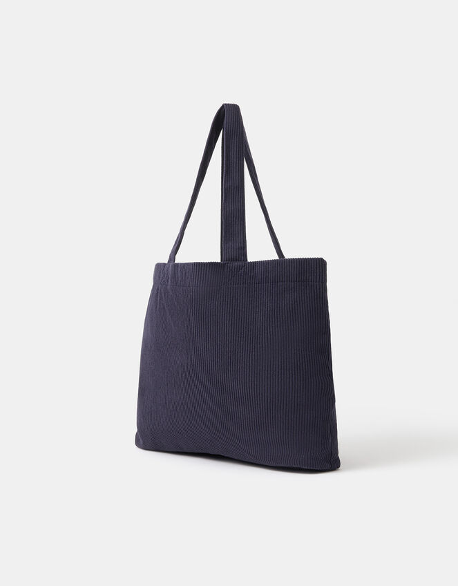 Heart Corduroy Shopper Bag, , large