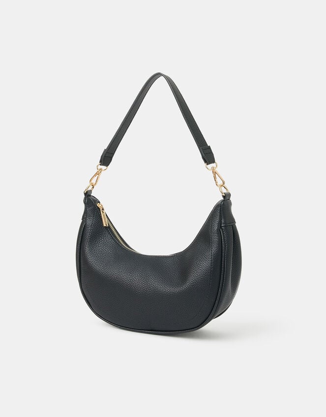 Crescent Shoulder Bag, Black (BLACK), large
