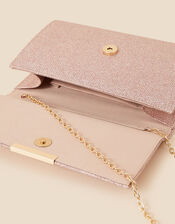 Metallic Box Clutch Bag, , large