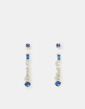 3-Pack Sparkle Hoop Stud Earrings, , large