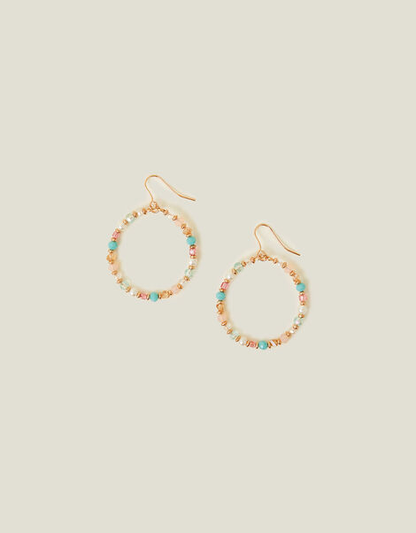 Beaded Hoops, , large