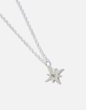 Sterling Silver Sparkle Star Pendant , , large