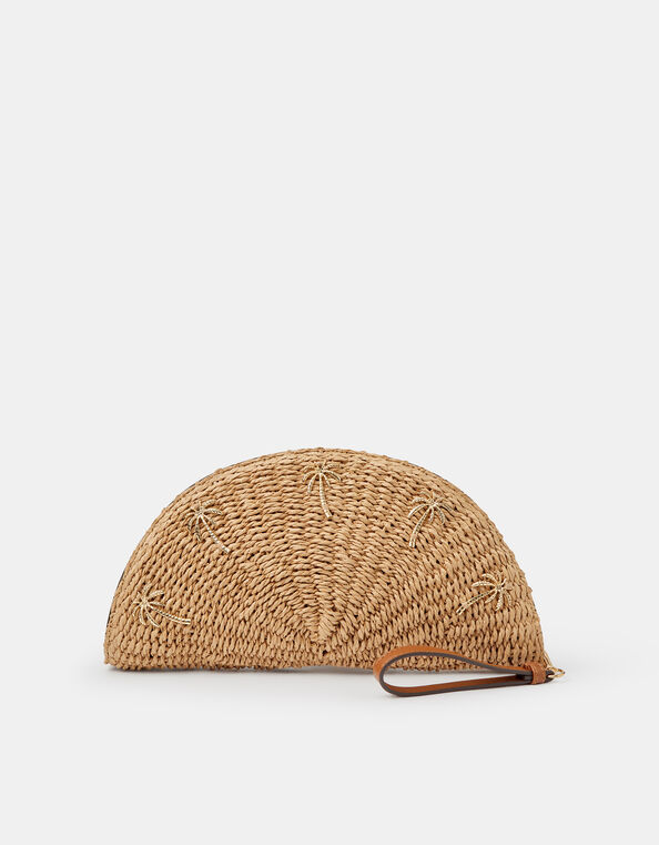 Palm Crescent Clutch Bag, , large