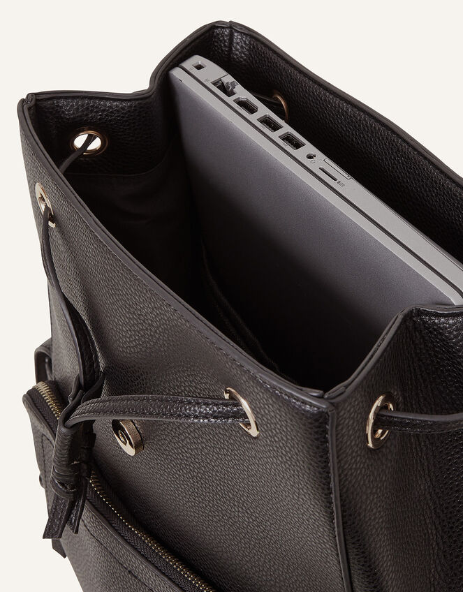 Multi Pocket Laptop Backpack, Black (BLACK), large
