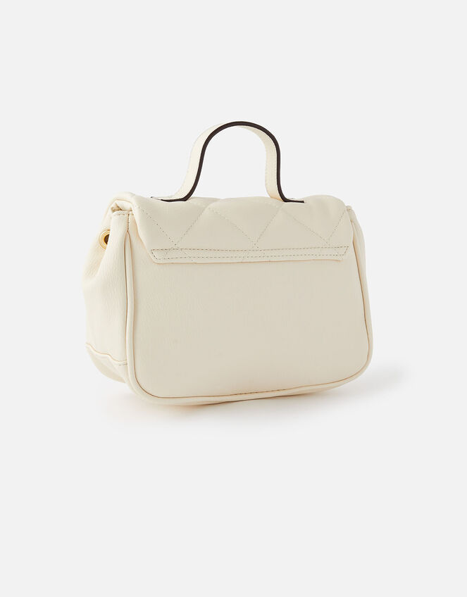 Alani Quilted Cross-Body Bag, Cream (CREAM), large