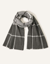 Check Blanket Scarf, , large