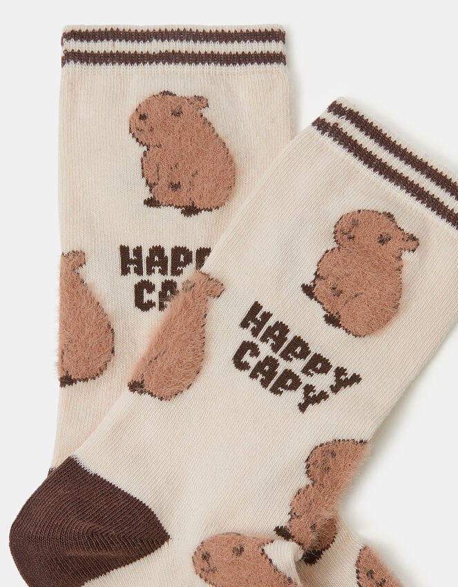 Happy Capybara Socks, , large