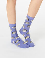 Hedgehog Socks , Purple (LILAC), large