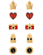 5x London Stud Earrings Set, , large