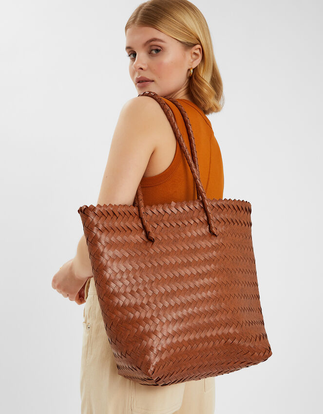 Woven Shoulder Bag, , large