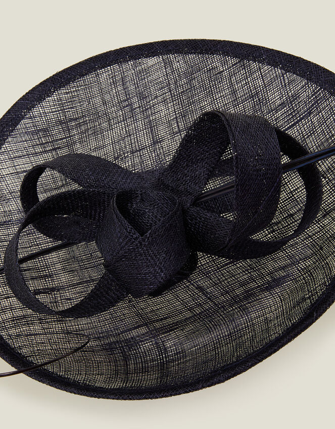 Loop Quil Disc Fascinator, Blue (NAVY), large
