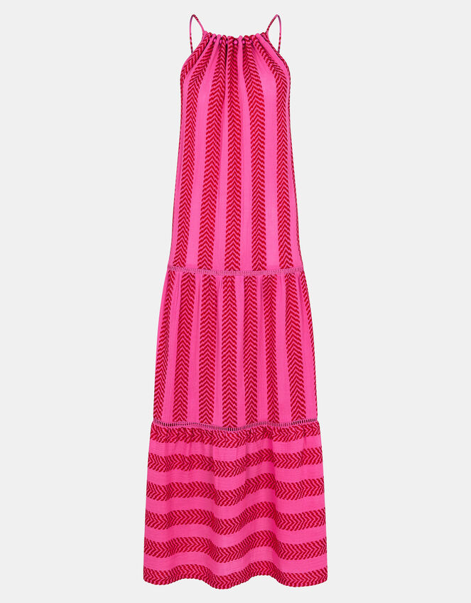 Sleeveless Jacquard Maxi Dress, Multi (BRIGHTS MULTI), large