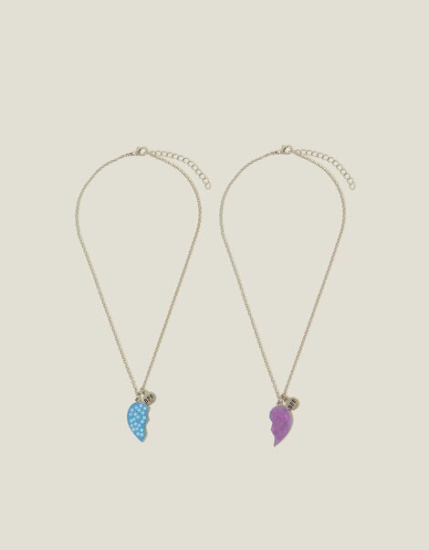 2-Pack BBF Heart Friendship Necklaces, , large