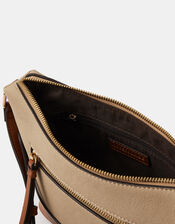 Two Tone Canvas Crossbody Bag, , large