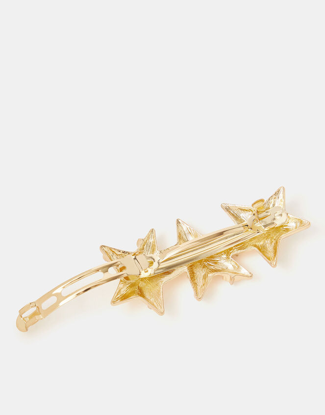 Triple Star Barrette Hair Clip, , large