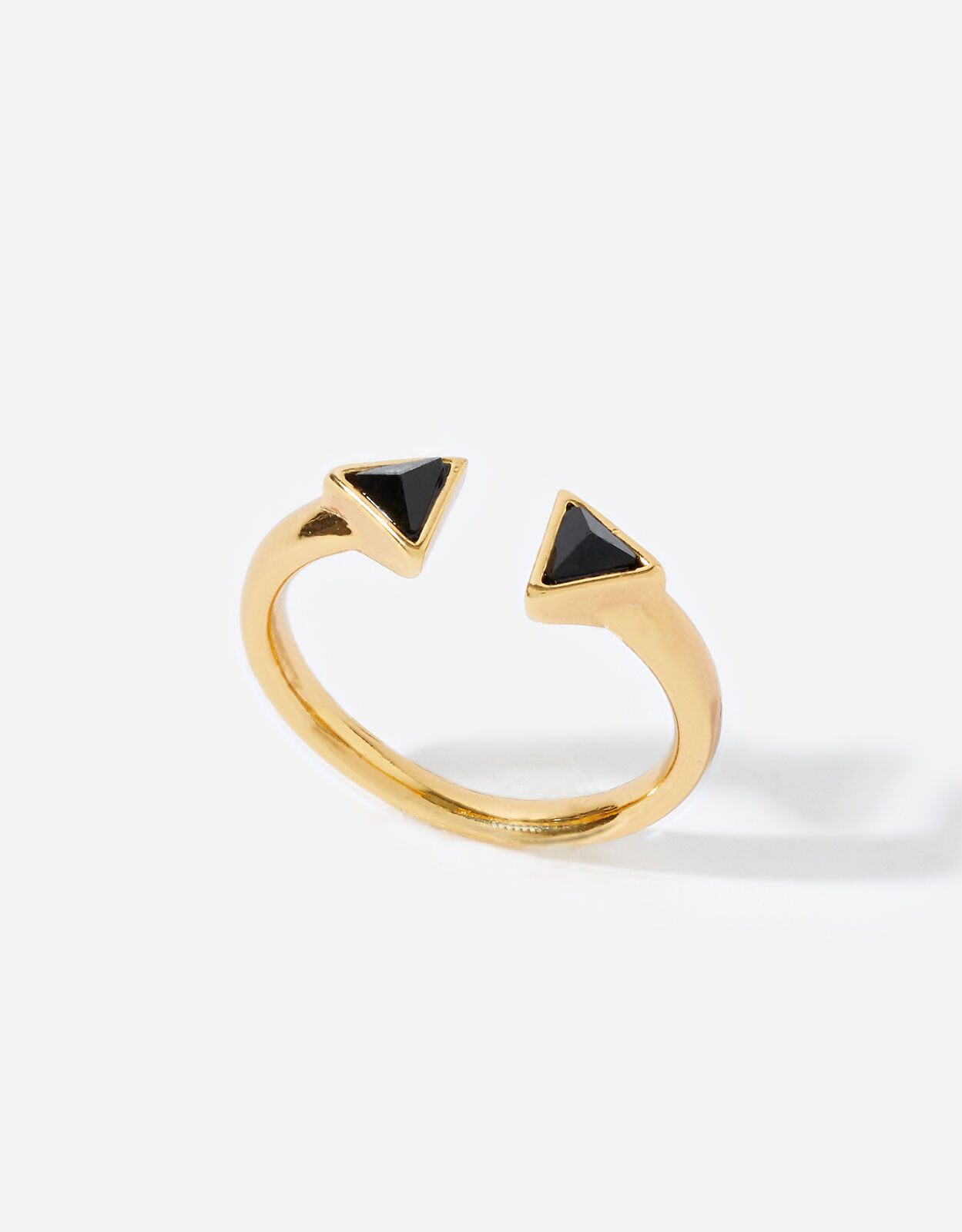Gold plated hot sale pyramid ring