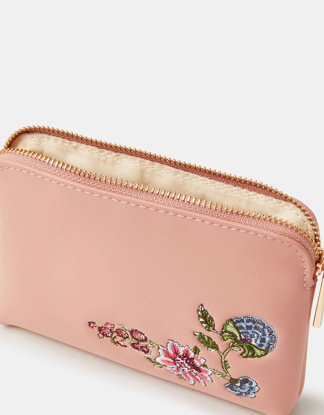 Floral Embroidered Coin Purse, , large