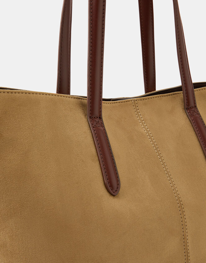 Suedette Tote Bag, , large