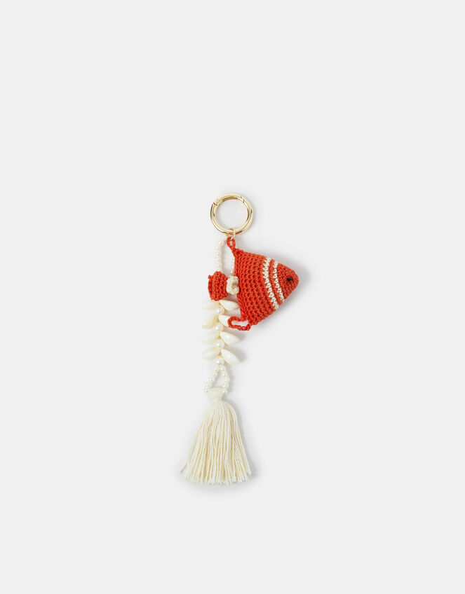 Crochet Fish Bag Charm, , large