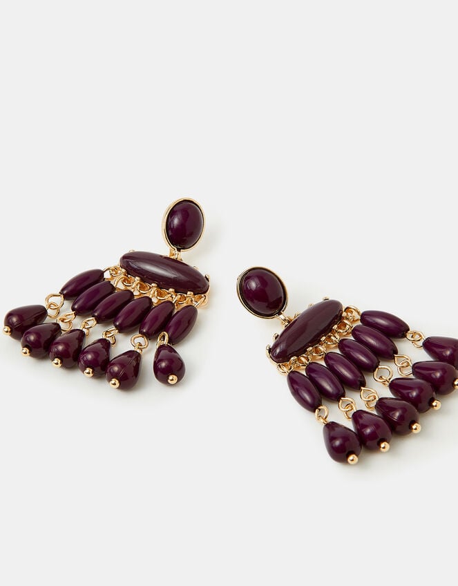 Beaded Chandelier Drop Earrings, , large