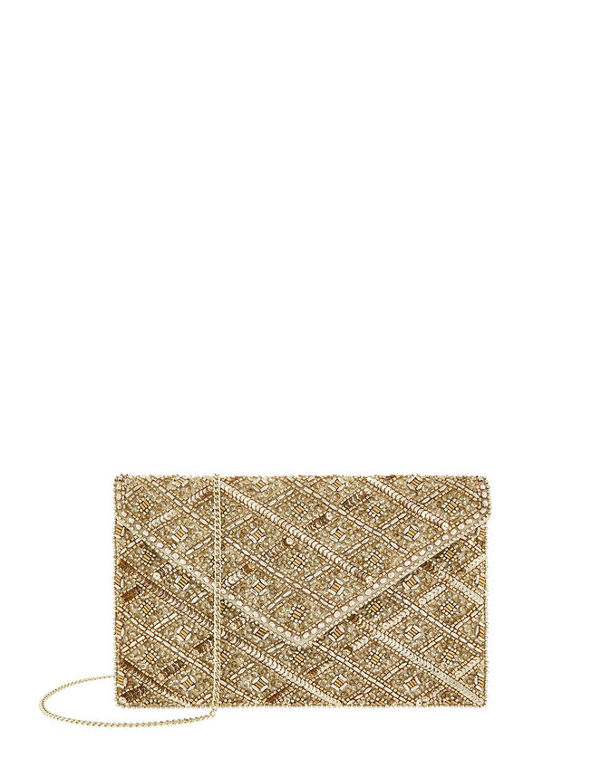 Rosie Embellished Clutch Bag, , large