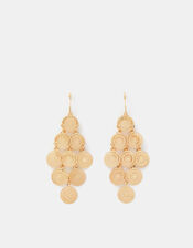 Filigree Disc Drop Earrings, , large