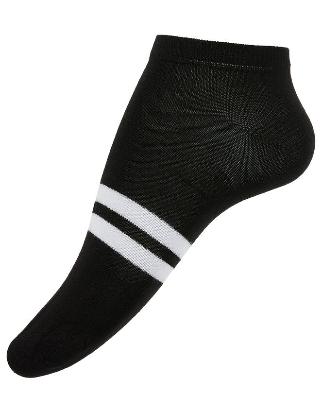 Sporty Stripe Trainer Sock Multipack, , large