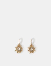 Sun Charm Drop Earrings, , large