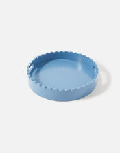 Small Scallop Round Tray, Blue (BLUE), large