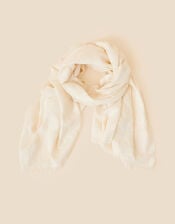 Burnout Lightweight Scarf, Cream (CREAM), large