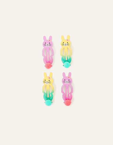 Kids Bunny Hair Clips 4 Pack, , large