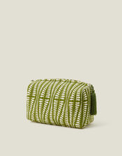 Large Quilted Block Print Washbag, , large
