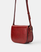 Patent Crossbody Bag, Red (BURGUNDY), large