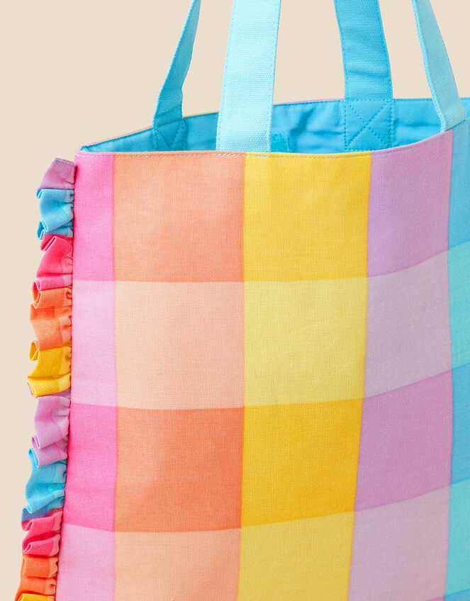 Check Shopper Bag, , large