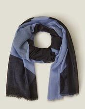 Wave Print Scarf, , large