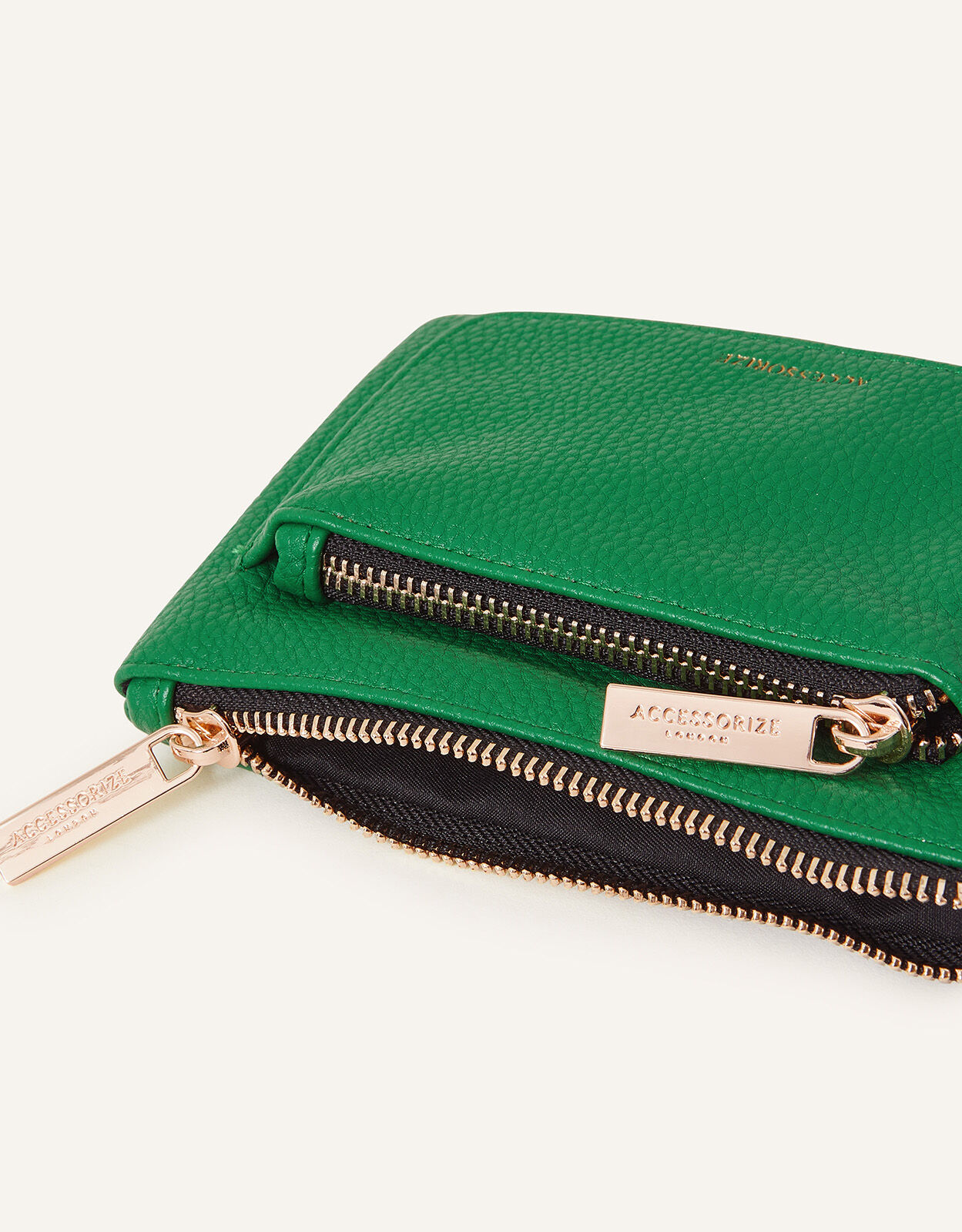 Fashion Floral Genuine Leather Women Clutch Purse Double Zipper Card Holder  Wallets Female Wristlet Clutches Phone Purse Bag