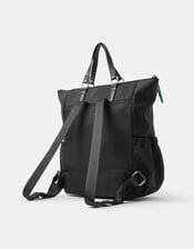 Olivia Top Handle Nylon Laptop Backpack, Black (BLACK), large