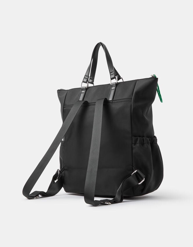 Olivia Top Handle Nylon Laptop Backpack, Black (BLACK), large