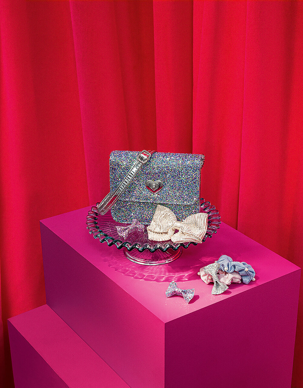 Coloured Glitter CrossBody Bag Girls crossbody Accessorize UK