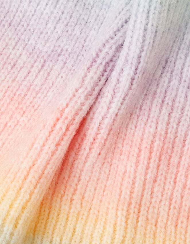 Ombre Pastel Knit Scarf, , large