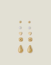 5-Pack Knot Stud Earrings, , large