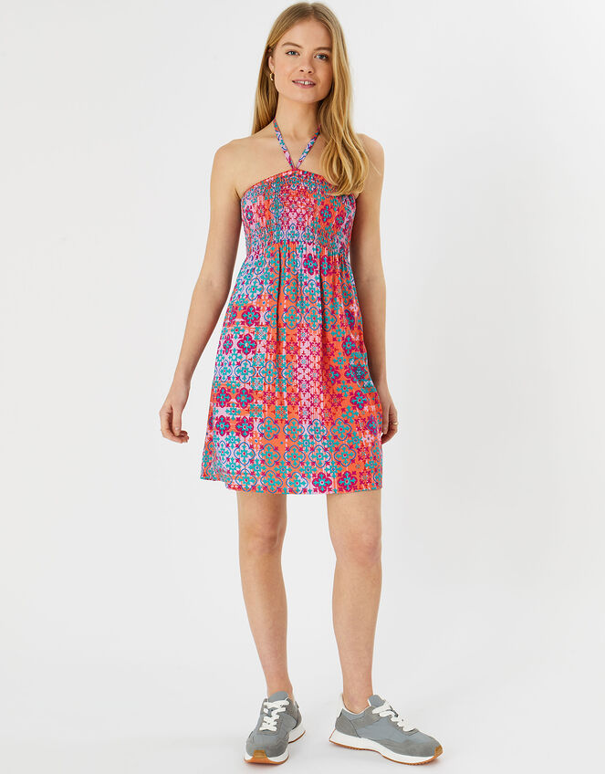 Heatwave Tile Bandeau Dress, Multi (BRIGHTS-MULTI), large