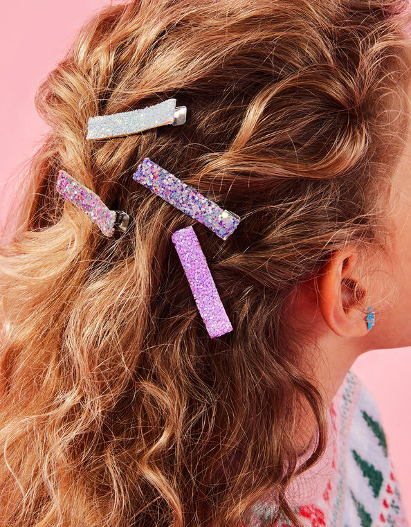 Glitter Salon Clips 5 Pack, , large