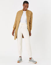 Pearl Detail Cuffed Joggers, Cream (CREAM), large