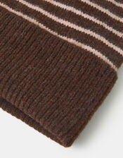 Stripe Beanie Hat, , large