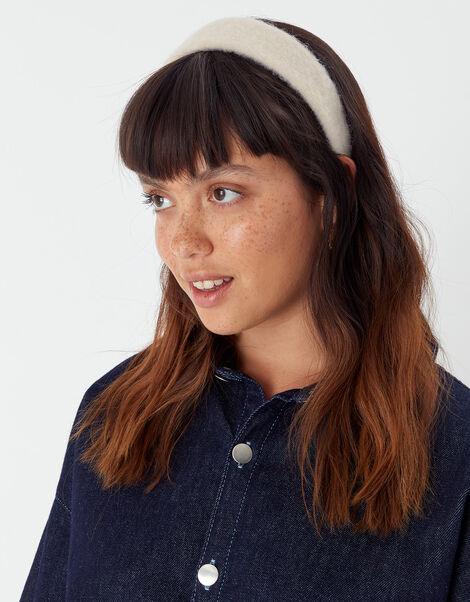 Fluffy Wide Headband , , large