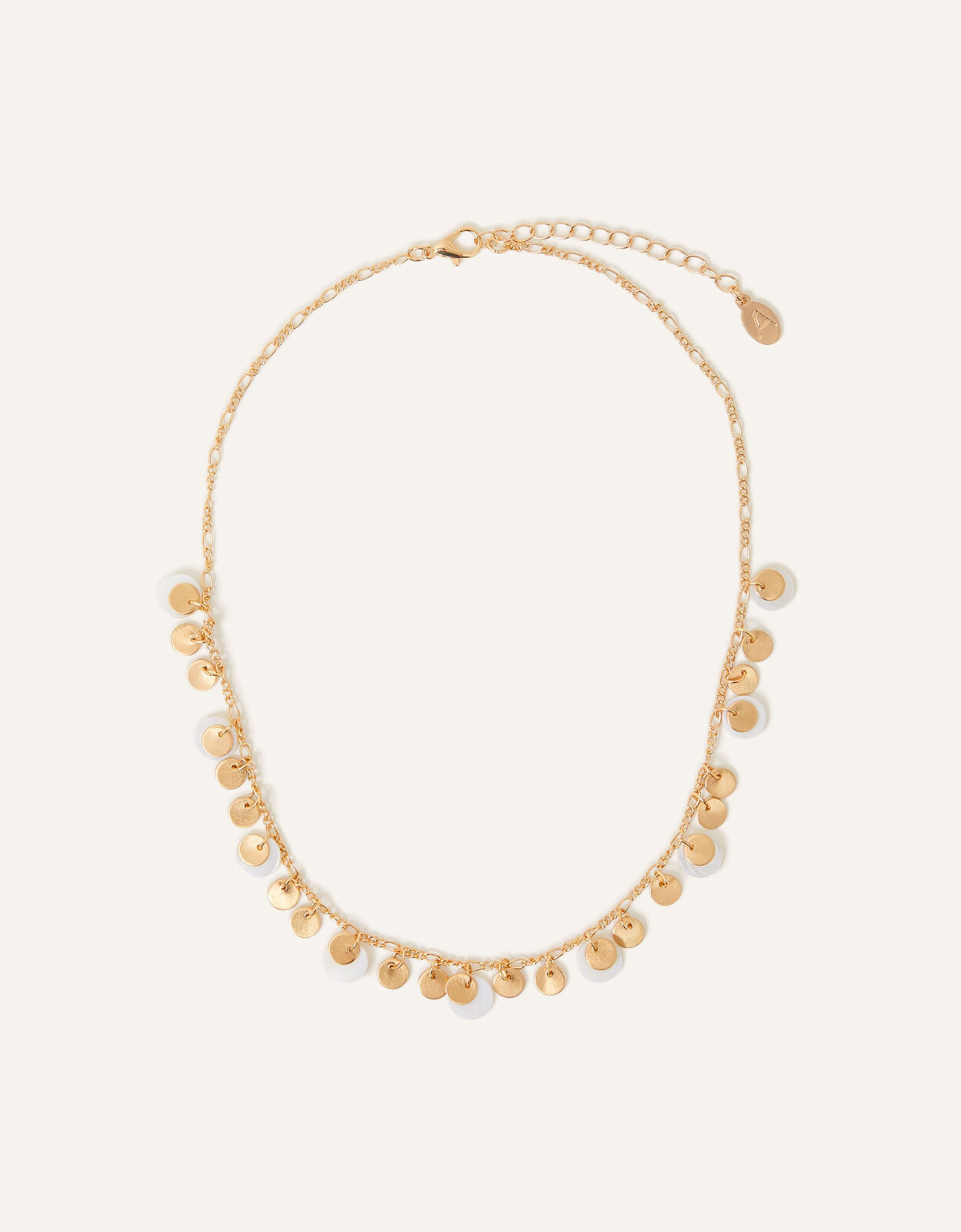 Mini discount disc necklace